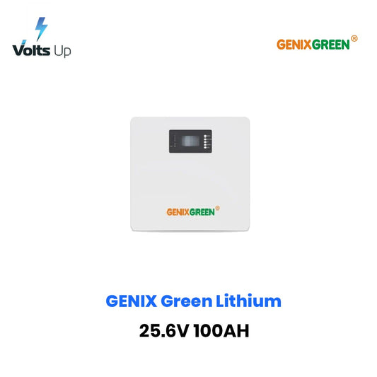 GENIX Green Lithium Battery Wall Mounted 25.6V 100AH