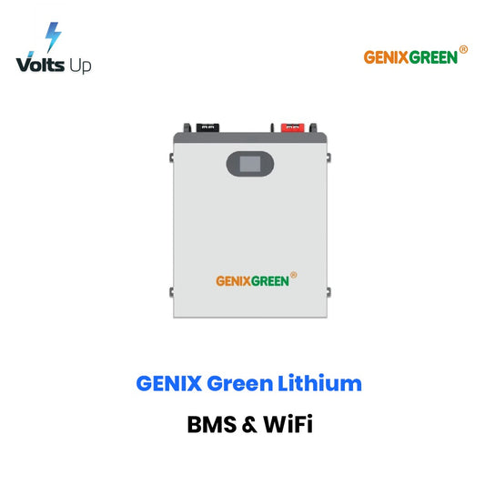 GENIX Green Lithium Battery Wall Mounted with BMS & WiFi